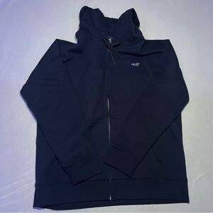 Hollister Navy Blue Zip-Up Hoodie